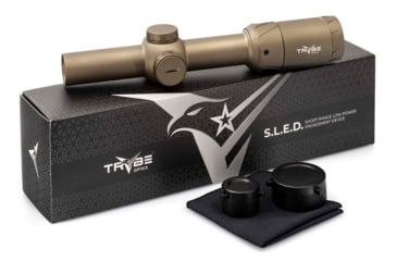 Image of TRYBE Optics SLED LPVO 1-8x24mm Rifle Scope, 30mm Tube, SFP, BDC Reticle, Flat Dark Earth, TRORS1-8x24-FDE