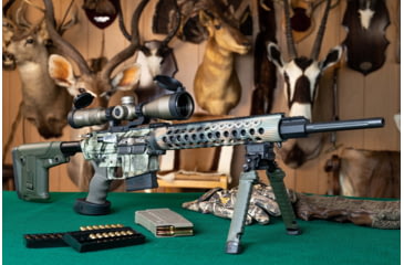 Image of TRYBE Optics 1-8x24mm Rifle Scope, Magpul 7.62x51mm NATO Magazine, GG&amp;G FLT 30mm Scope Mount, FAB Defense SPIKE Bipod, R.A.P.S. Buttstock