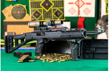Image of TRYBE Optics 1-8x24mm Rifle Scope, Primary Arms GLx 30mm 0 MOA Cant Cantilever Scope Mount
