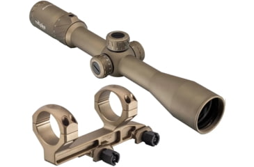 Image of TRYBE Optics 4-16x44mm Rifle Scope and TRYBE Optics 30mm Cantilever Riflescope Ring Mount, FDE