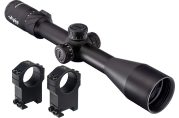 Image of TRYBE Optics 6-24x50mm Rifle Scope, 30mm Advanced Scope Rings, Extra High, Black