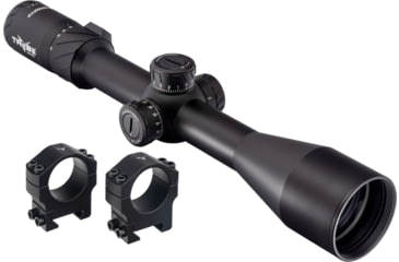 Image of TRYBE Optics 6-24x50mm Rifle Scope, 30mm Advanced Scope Rings, Medium, Black