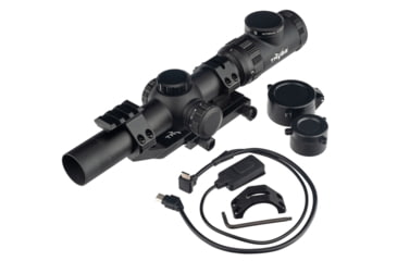 Image of TRYBE Optics Low-Power Enhanced Optic L.E.O. 1-8x24mm Smart Rifle Scope, Black, TRORSLEO1-8x24
