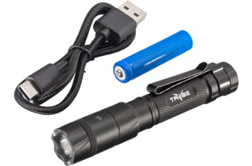 Image of TRYBE Optics Micro Lithium Ion 350 Lumen Rechargeable Handheld Flashlight, Black, MICRO1K-BK