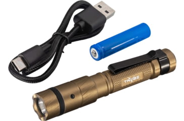 Image of TRYBE Optics Micro Lithium Ion 350 Lumen Rechargeable Handheld Flashlight, Bronze, MICRO1K-BRZ