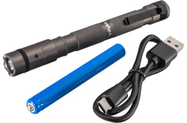 Image of TRYBE Optics Mini Lithium Ion 500 Lumen Rechargeable Handheld Flashlight, Gray, MINI1K-GRY