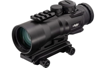 Image of TRYBE Optics 5x36mm Compact Prism Scope Red Dot Sight, 36mm Tube, 4 MOA Dot, Anodized, Black, TRO5XPRISM-BL