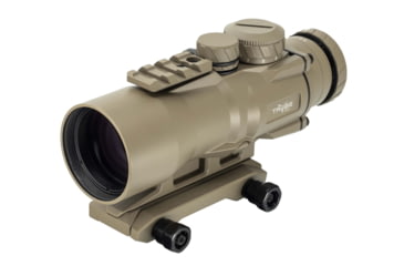 Image of TRYBE Optics 5x36mm Compact Prism Scope Red Dot Sight, 36mm Tube, 4 MOA Dot, Anodized, FDE, TRO5XPRISM-FDE