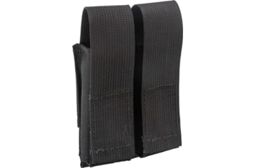 Image of TRYBE Tactical Covered Double Pistol Magazine Pouch, Black, 22HPC2BK