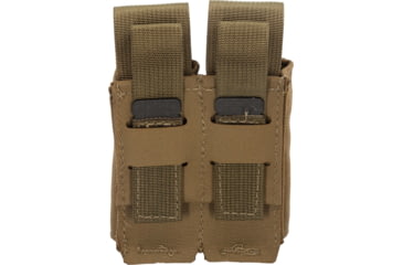Image of TRYBE Tactical Covered Double Pistol Magazine Pouch, Coyote Tan, 22HPC2CB