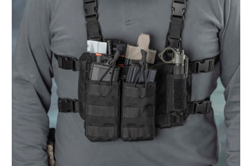Image of TRYBE Tactical Double 5.56 Magazine Pouch, Black, RMP-DB556-BL