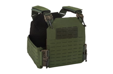 Image of TRYBE Tactical Laser-Cut Plate Carrier w/Fast-Release Tubes, Olive Drab, LCPC-OD