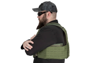Image of TRYBE Tactical Laser-Cut Plate Carrier w/Fast-Release Tubes, Olive Drab, LCPC-OD