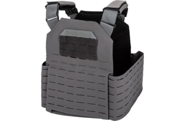 Image of TRYBE Tactical Laser-Cut Plate Carrier w/Fast-Release Tubes, Wolf Gray, LCPC-WG