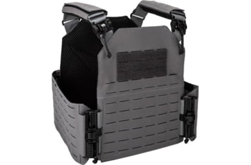 Image of TRYBE Tactical Laser-Cut Plate Carrier w/Fast-Release Tubes, Wolf Gray, LCPC-WG