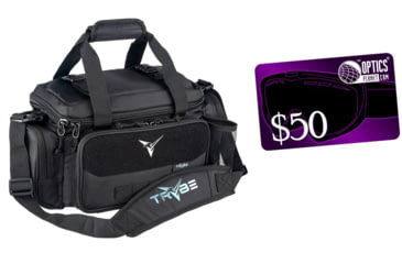 Image of TRYBE Tactical Range Bag, Black w/ 50 OpticsPlanet.com Email Gift Certificate, RNGBAG-KIT2