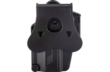 Image of TRYBE Tactical Universal Holster w/ Paddle and Belt Clip, Right, Black, TRT-UH-PBCKIT-BL