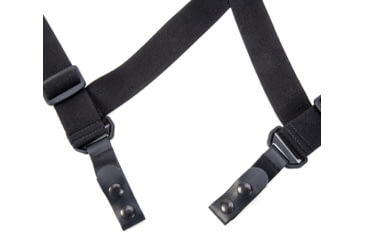 Image of TUFF Products 2-Point Tactical Duty Suspenders w/ Contour X Harness, Black Plain Keepers, 1.5in. Elastic 7172-BPA