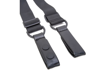 Image of TUFF Products 4-Point Tactical Duty Suspenders w/ Adj. H Harness, Black Plain Keepers, 1.5in. Webbing 7174-BPA