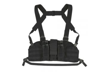 Image of TUFF Products Active Shooters Chest Rig, Black Nylon, M.O.L.L.E. Side Panels 4074-NYA