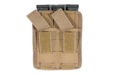 Image of TUFF Products Original 5 In-Line Mag Pouch and Removable Flap, 1000D Coyote Brown, Single Stacks, 1911, 220 7065-CBV-1