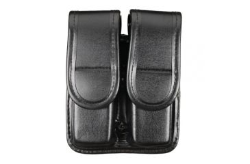 Image of TUFF Products Slide-On Double Magazine Pouch w/ Hidden Snap, Black Plain, Size 2 Gl17192223 Be9296 7502-BPH-2