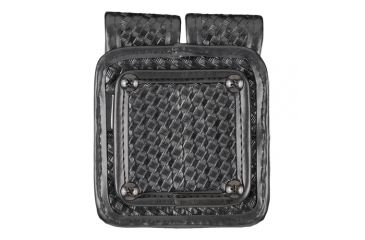 Image of TUFF Products Slide-On Double Magazine Pouch w/ Hidden Snap, Black Basketweave, Size 2 Gl17192223 Be9296 7502-BWH-2