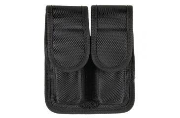 Image of TUFF Products Slide-On Double Magazine Pouch w/ Hidden Snap, Black Nylon, Size 2 Gl17192223 Be9296 7502-NYH-2