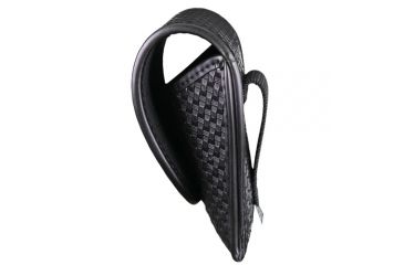 Image of TUFF Products Slide-On Leg Iron Pouch w/ Snap, Black Basketweave, Leg Iron 7709-BWB