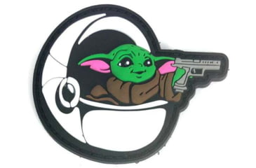 Image of TUFF Products Space Child in a Spaceball w/ Blaster Glow in the Dark Patch, 2.5in, P-BabyChild