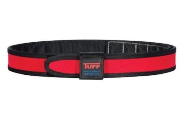 Image of TUFF Products SureFit Competition Belt, Red and Black, Large 40-46 9017-BRB-LG