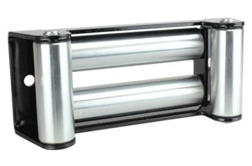Image of Tuff Stuff Overland 4 Way Roller Fairlead for Winch Cable, Black/Silver, NSN N, TS-RLRFL