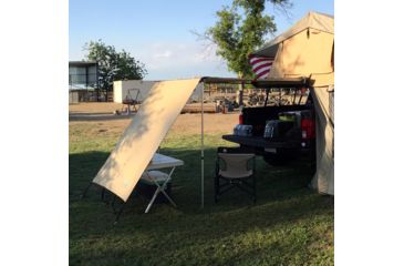 Image of Tuff Stuff Overland Awning Shade Wall, 4.5 x 6 ft, Sand, NSN N, TS-AWN-SW-4.5