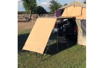 Image of Tuff Stuff Overland Awning Shade Wall, 4.5 x 6 ft, Sand, NSN N, TS-AWN-SW-4.5