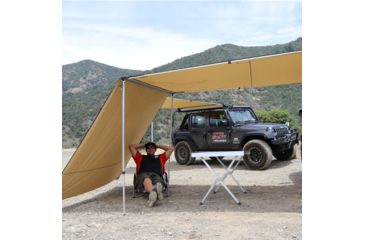 Image of Tuff Stuff Overland Awning Shade Wall, 6.5 x 8 ft, Sand, NSN N, TS-AWN-SW-6.5