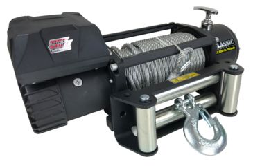 Image of Tuff Stuff Overland Classic 12500 Lb Winch, 92 ft Wire Gloves &amp; Cover Wireless, Black, NSN N, TS-12500-CLS