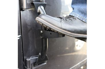 Image of Tuff Stuff Overland Door Hinge Step for 07-18 Jeep Wrangler JK, Black, NSN N, TS-DS-JK