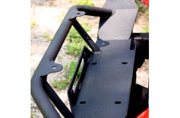 Image of Tuff Stuff Overland Front Bumper w/ D-Rings for 87-06 Jeep Wrangler YJ/TJ, Matte, Black, NSN N, TS-FB-8706