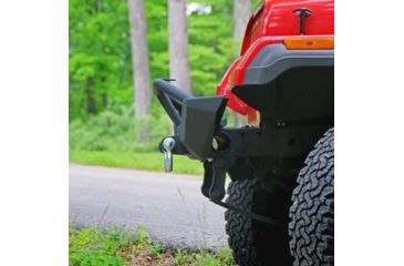Image of Tuff Stuff Overland Front Bumper w/ D-Rings for 87-06 Jeep Wrangler YJ/TJ, Matte, Black, NSN N, TS-FB-8706