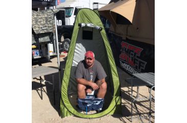 Image of Tuff Stuff Overland Portable Outdoor Toilet Tent, Green, NSN N, TS-TOILET-TENT
