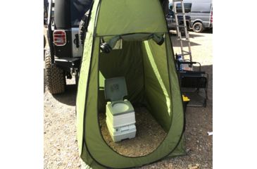 Image of Tuff Stuff Overland Portable Outdoor Toilet Tent, Green, NSN N, TS-TOILET-TENT