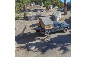 Image of Tuff Stuff Overland Roof Top Awning, 170G, 4.5 x 6 ft, Sand Tent/Black Cover, NSN N, TS-AWN-RT-4.5