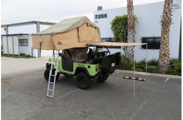 Image of Tuff Stuff Overland Roof Top Awning, 170G, 4.5 x 6 ft, Sand Tent/Black Cover, NSN N, TS-AWN-RT-4.5