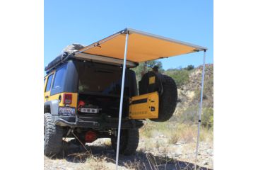 Image of Tuff Stuff Overland Roof Top Awning, 170G, 4.5 x 6 ft, Sand Tent/Black Cover, NSN N, TS-AWN-RT-4.5