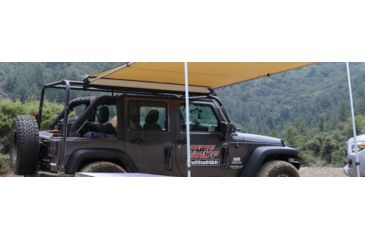 Image of Tuff Stuff Overland Roof Top Awning, 170G, 6.5 x 8 ft, Sand Tent/Black Cover, NSN N, TS-AWN-RT-6.5