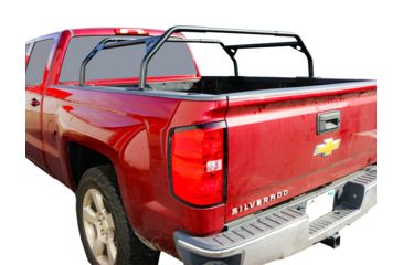 Image of Tuff Stuff Overland Roof Top Tent Truck Bed Rack, Adjustable, Powder Coated, 40 Inch, Black, NSN N, TS-UBR-PDR-40