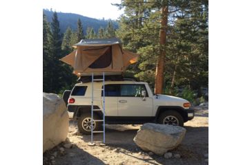 Image of Tuff Stuff Overland Rooftop Tent 2 Person Delta Overland Sand, Sand Tent/Black Cover, NSN N, TS-RTT-DLT