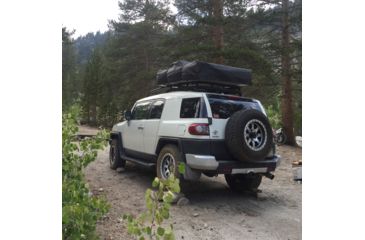 Image of Tuff Stuff Overland Rooftop Tent 2 Person Delta Overland Sand, Sand Tent/Black Cover, NSN N, TS-RTT-DLT
