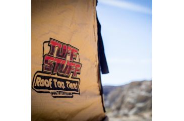 Image of Tuff Stuff Overland Rooftop Tent 2 Person Delta Overland Sand, Sand Tent/Black Cover, NSN N, TS-RTT-DLT