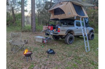 Image of Tuff Stuff Overland Rooftop Tent 2 Person Delta Overland Sand, Sand Tent/Black Cover, NSN N, TS-RTT-DLT